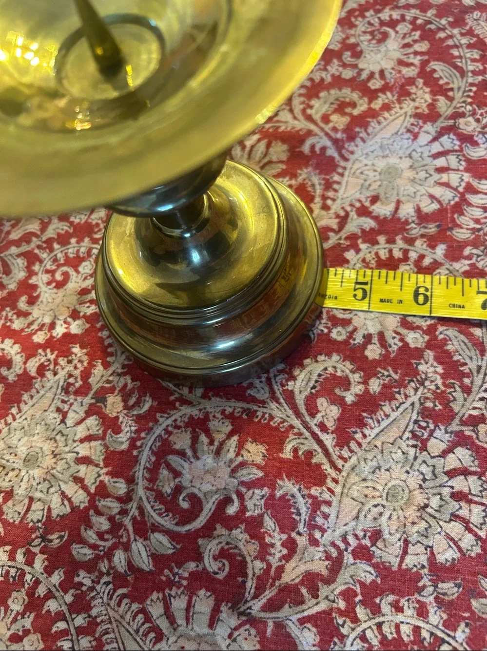 Large Brass Candle Holder